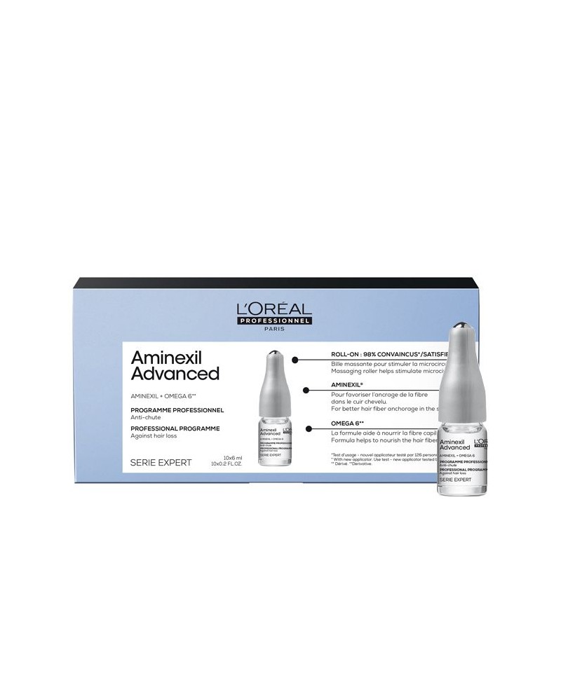 Fiale Anticaduta-10 fiale da 6ml ciascuna-Aminexil Advanced- L'Orèal Professional Paris