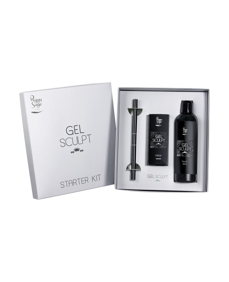 Starter Kit Gel Sculpt Tubetto+Liquido Gel + Strumeto Doppio Spatola / Pennello - Peggy Sage - Peggy Sage