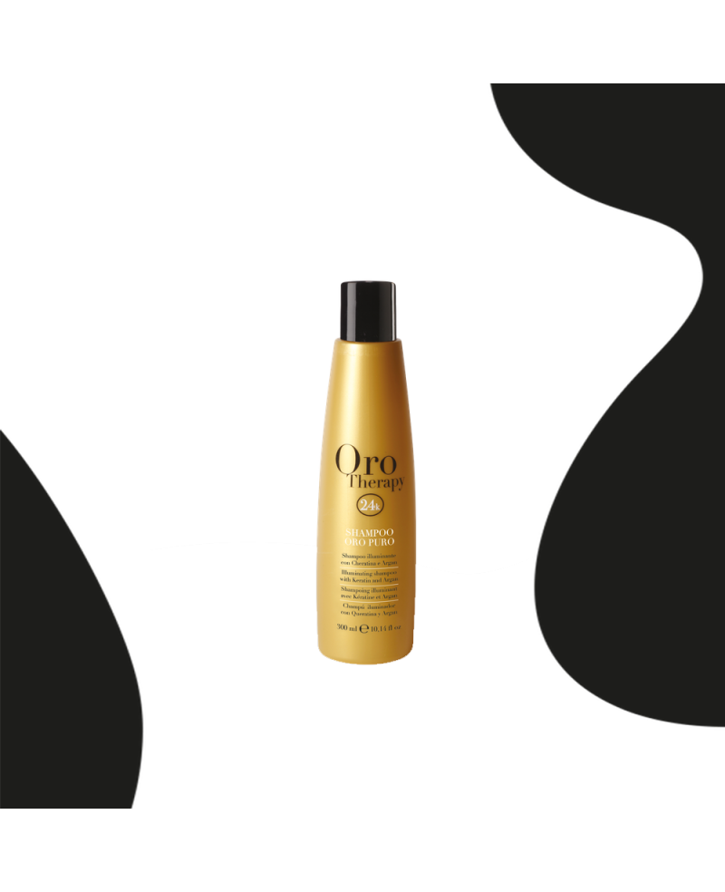 24k pure gold argan oil hair shampoo 300 ml - Fanola Oro Therapy