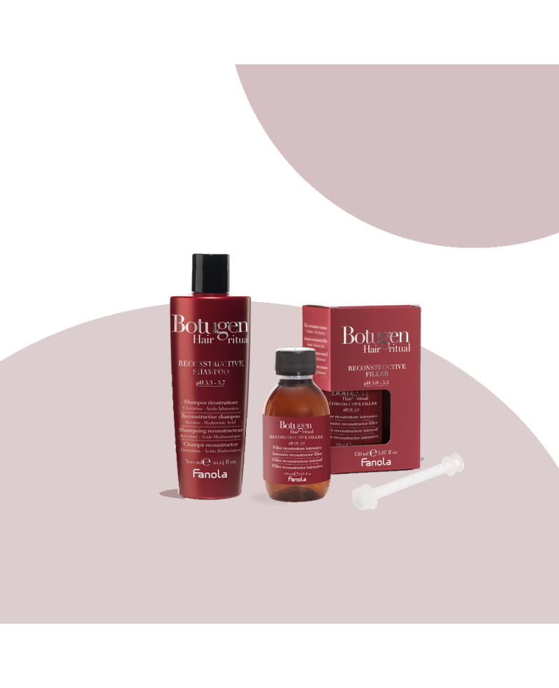 Filler Ricostruttore capelli 150 ml Botugen + Shampoo Ricostruttore 350 ml