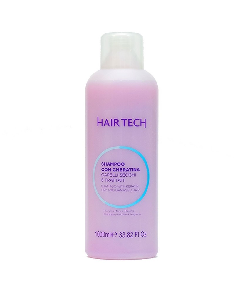 Hair Tech Shampoo con Cheratina per Capelli Secchi - 1000ml