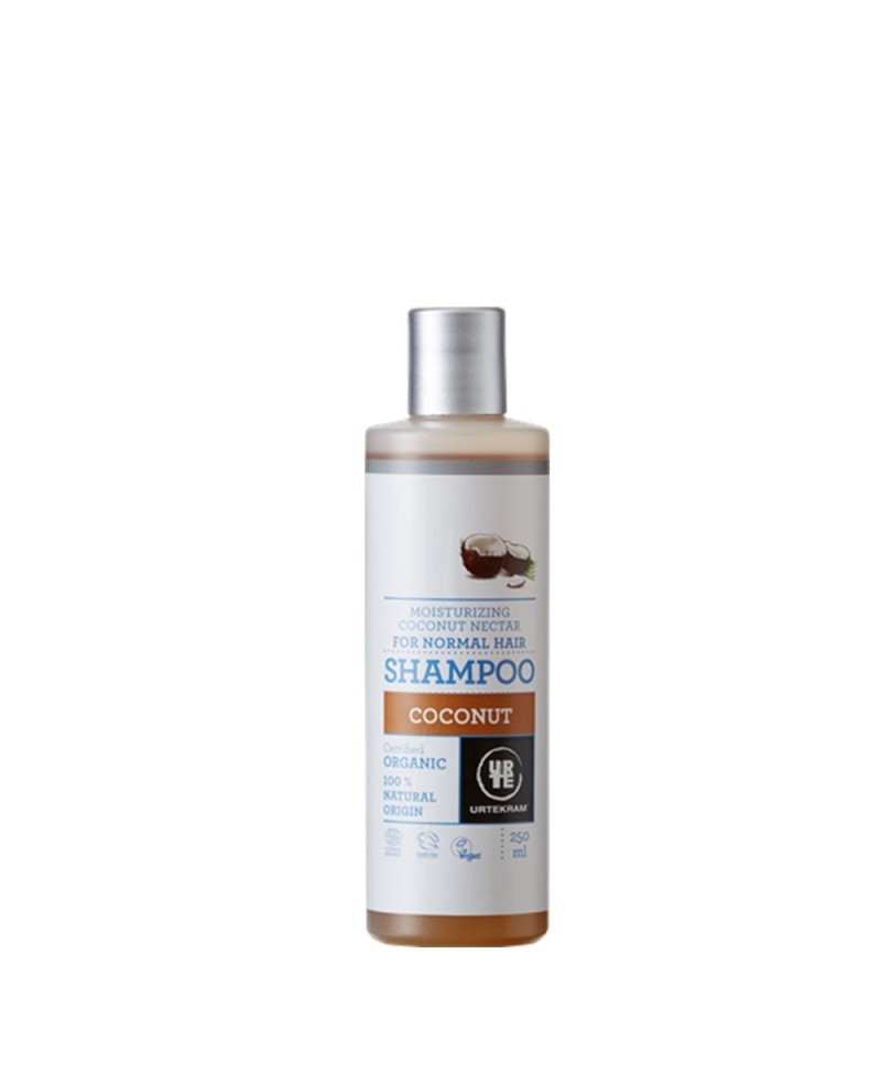 Organic Coconut Shampoo for Normal Hair 250ml - Urtekram