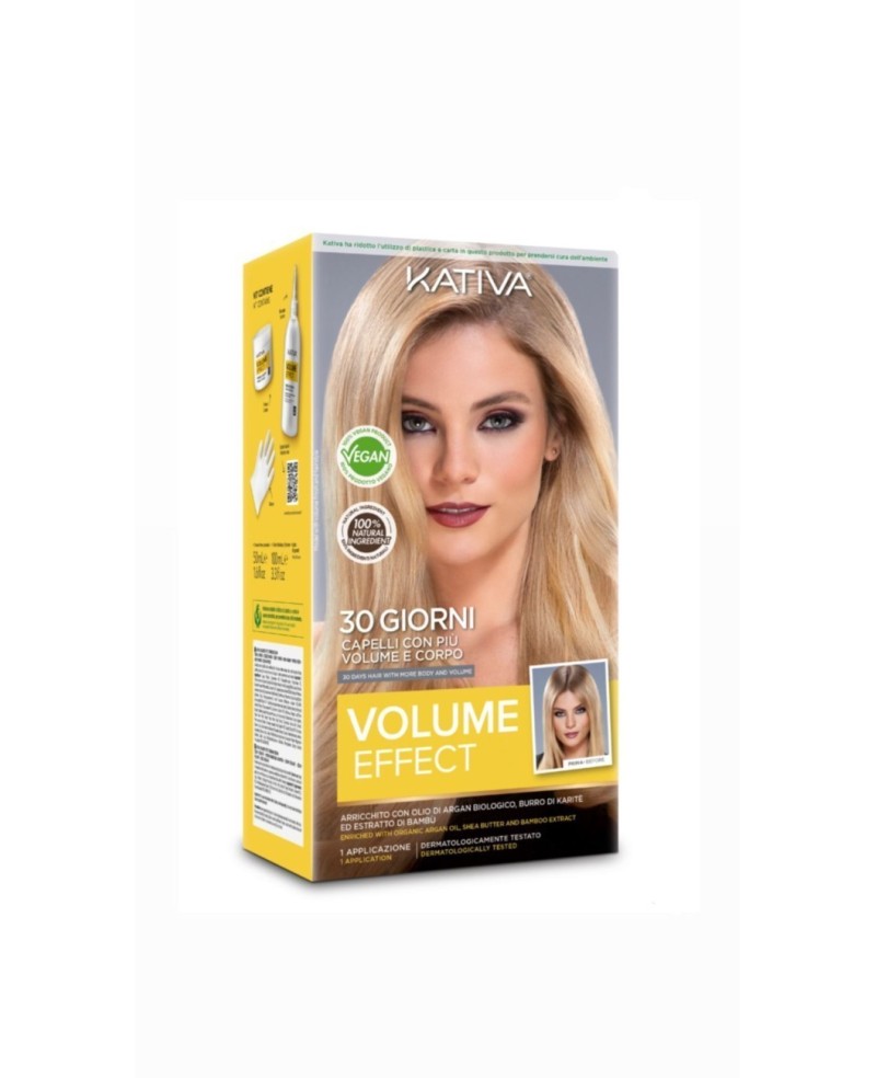 Kativa Kit Volume Capelli Lisci-Ricci 30 Giorni Con Più Volume e Corpo