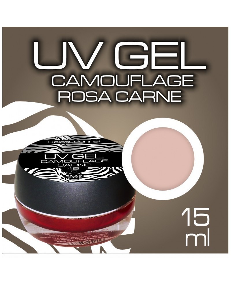 UV Gel Nails Camouflage Flesh Pink 15 ml - Solo Tu Donna