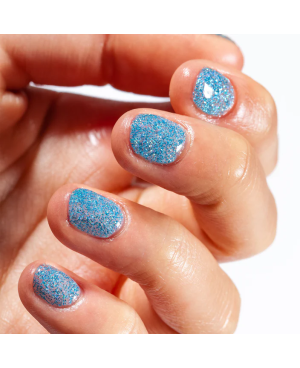 Gel Semipermanente Polish Glitter Azzurro MNP Mesauda 51 Nail Pro