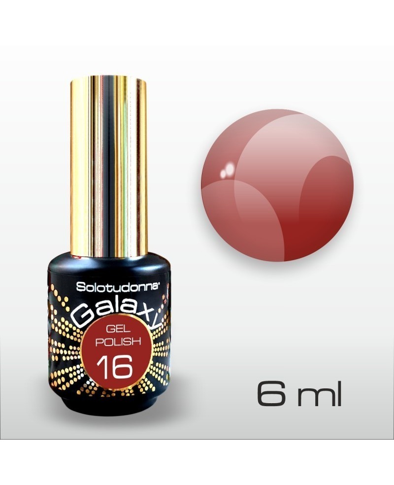 Semipermanente Unghie Gel Polish Deep Red Galaxy 16 - Solotudonna