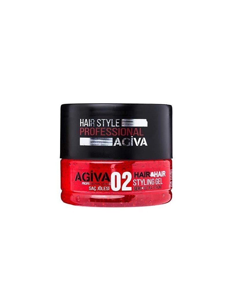 Ultra Strong Hair Gel - Hair Styling Gel 02 Ultra Strong - 700 ML - Agiva