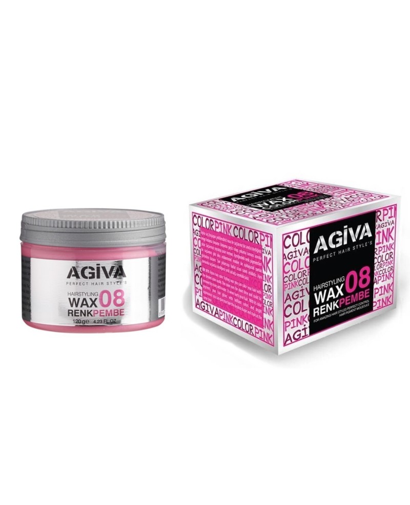 Cera capelli Color Wax 08 – Rosa 120gr – Agiva