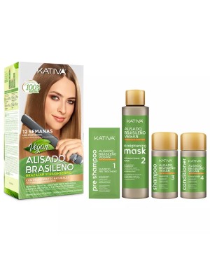 Kativa Vegan Brazilian Straightening Hair Kit