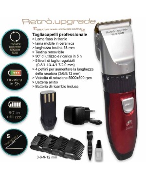 RETRO.UPGRADE RUP-560 CLIPPER CORDLESS PROFESSIONALE