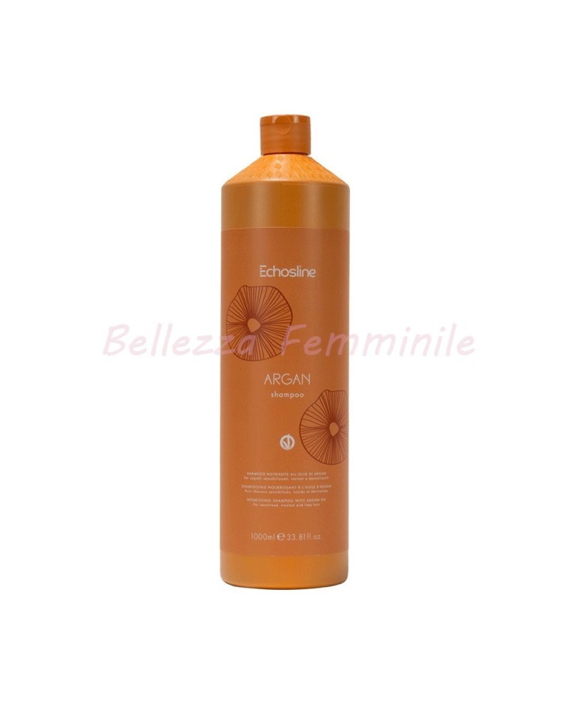 Argan Oil Hair Shampoo 1000 ml - Echosline Argan