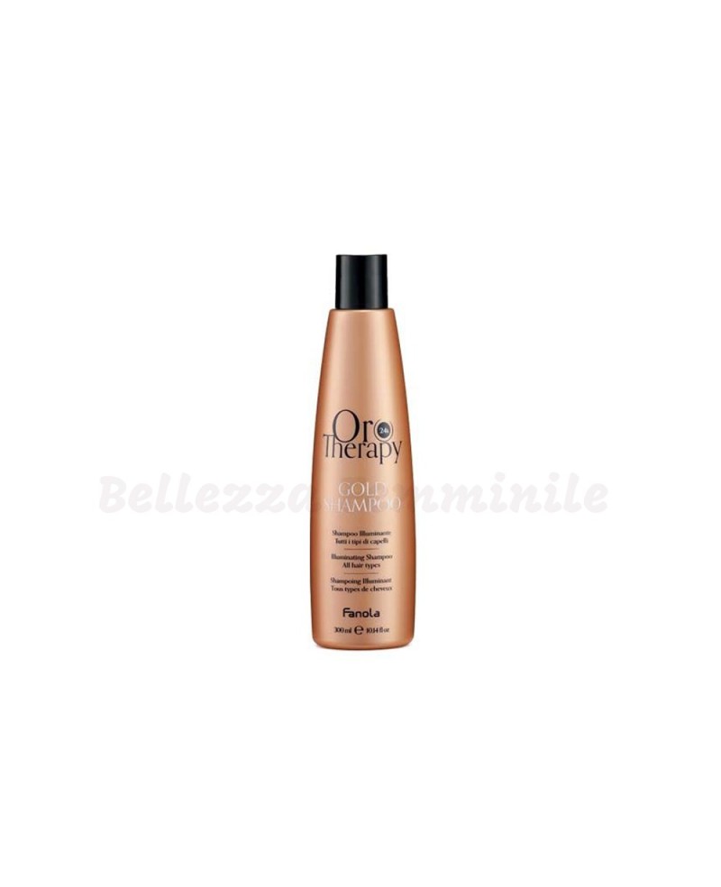24k pure gold argan oil hair shampoo 300 ml - Fanola Oro Therapy