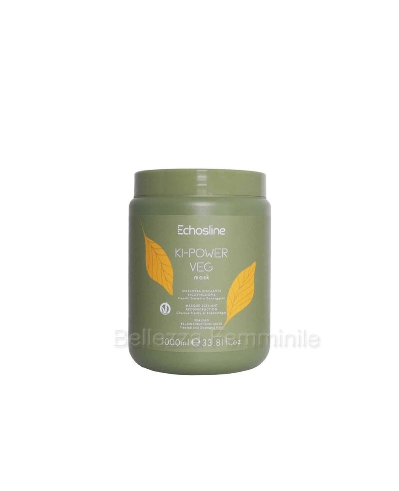 Maschera capelli cheratinica ricostruzione molecolare  1000 ml - Echosline - Ki power veg