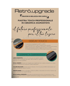 Piastra Capelli Professionale Supergold Touch RUP-G957C - Retrò Upgrade