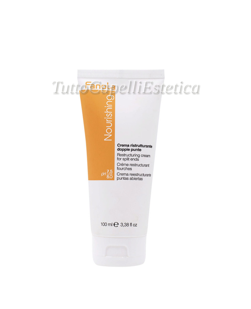 Restructuring Cream for Straight-Curly Hair Split Ends 100ml Fanola Nutri Care