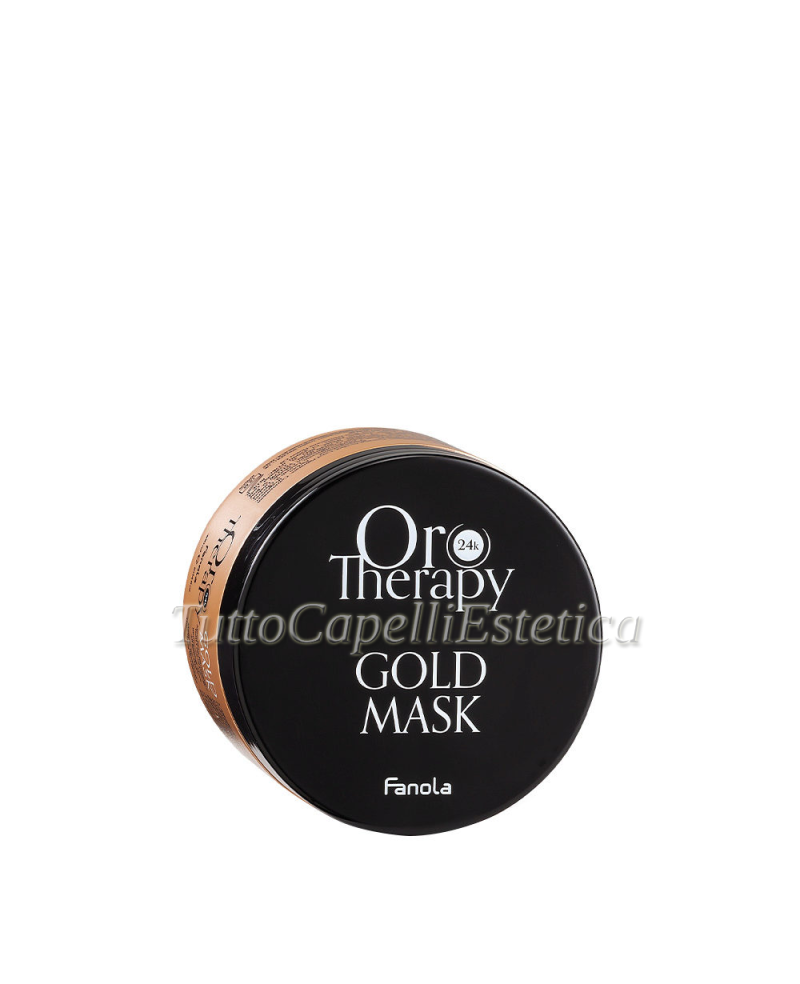 Maschera Capelli Illuminante - con olio di Argan - 24k oro puro 300ml - Fanola Oro Therapy