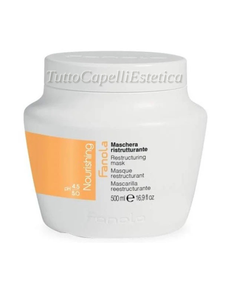 Maschera Capelli Lisci-Ricci Ristrutturante Capelli Lisci-Ricci Nourishing 500ml Fanola