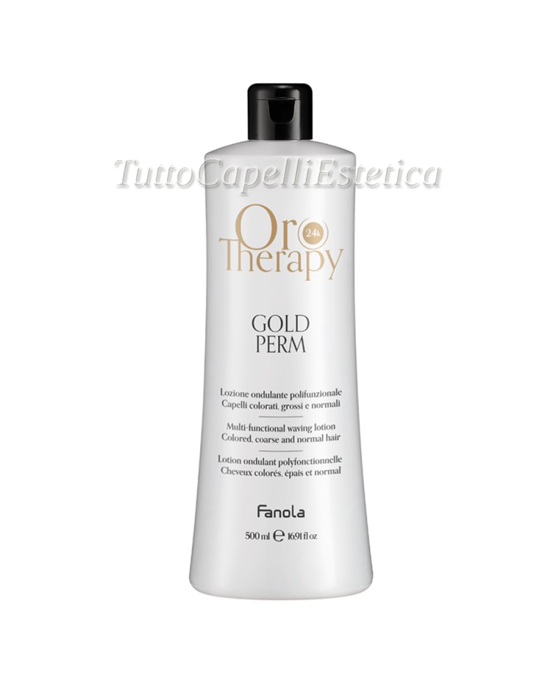 Permanente Cheveux colorés, épais et normaux Gold Therapy 500ml Fanola