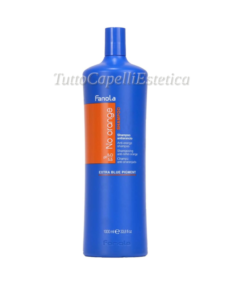 Shampoo Capelli Lisci-Ricci Antiarancio No Orange 1000ml Fanola