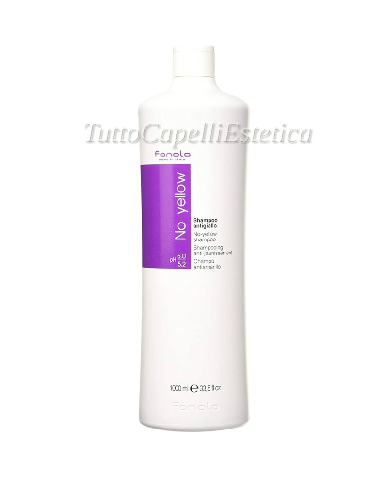 Shampoo Capelli Lisci-Ricci Antigiallo 1000 ml Fanola No Yellow