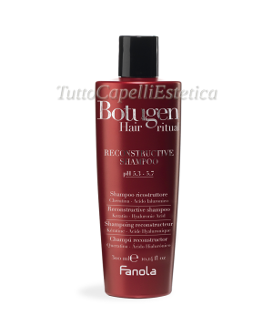 Shampoo for Straight and Curly Hair Reconstructor Keratin and Hyaluronic Acid Botolife 300 ml Fanola