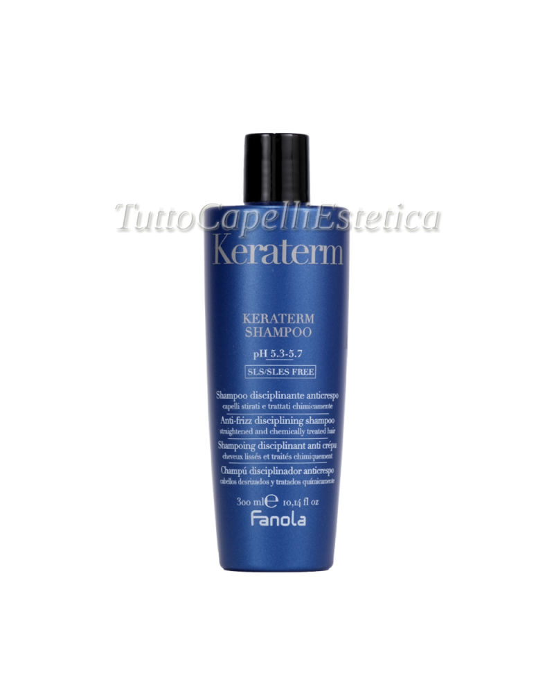 Shampoo per Capelli KERATERM anticrespo disciplinante 300 ml SLS/SLES FREE