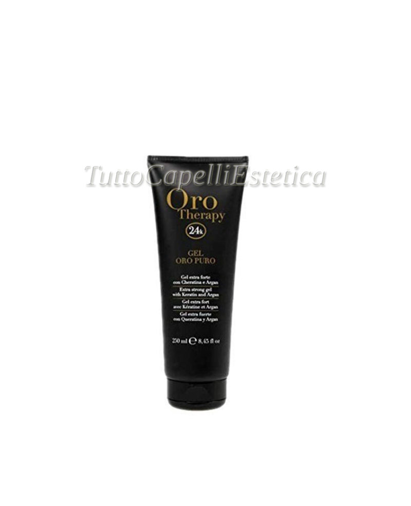 Oro Puro Extra Strong Hair Gel with Keratin and Argan 250ml - Fanola Oro Therapy