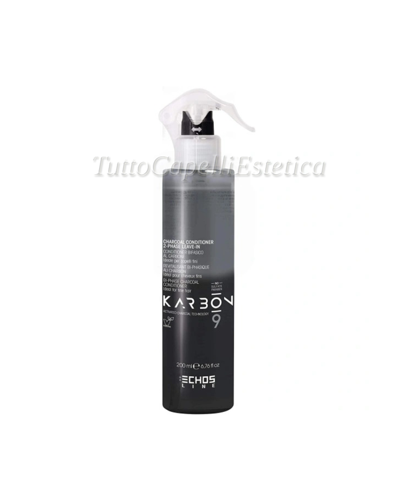 Condizionatore Capelli al Carbone - Bifase -  Karbon 9 - 200ml - Echosline