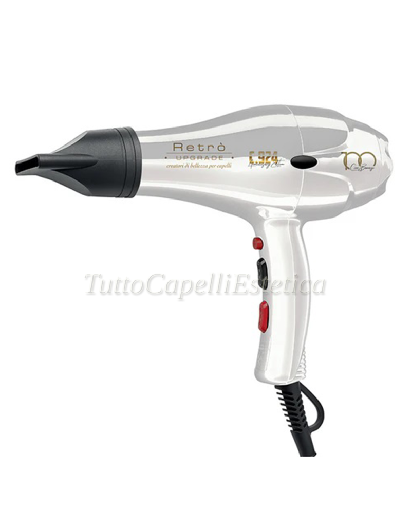 Phon Capelli Professionale C.924 Retro.Upgrade  2100W Bianco