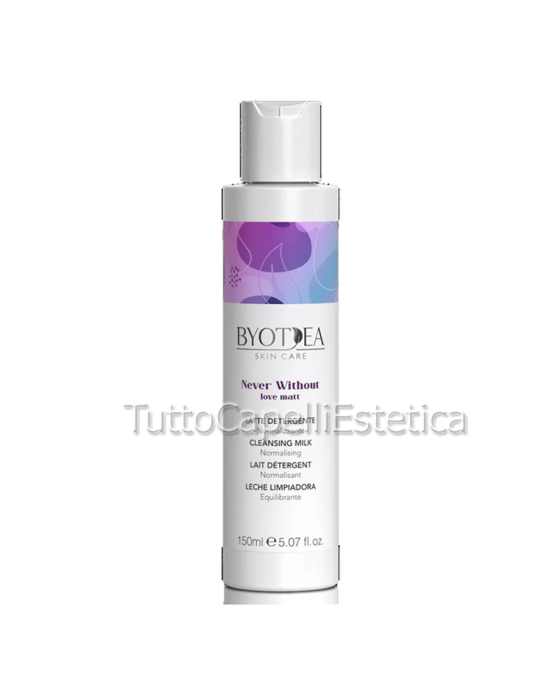 Latte Detergente Normalizzante - Skin Care Viso Never Without Love Matt - Byotea - 150ml