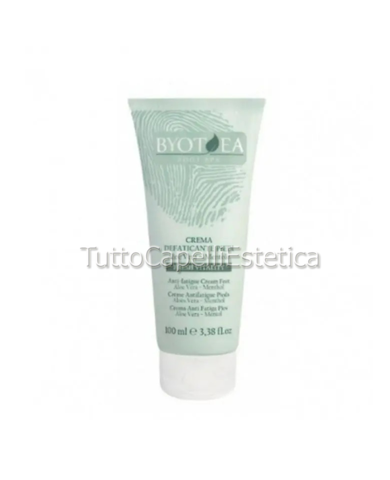 Anti-fatigue cream with Aloe Vera Menthol feet 100ml - Byotea Foot Spa