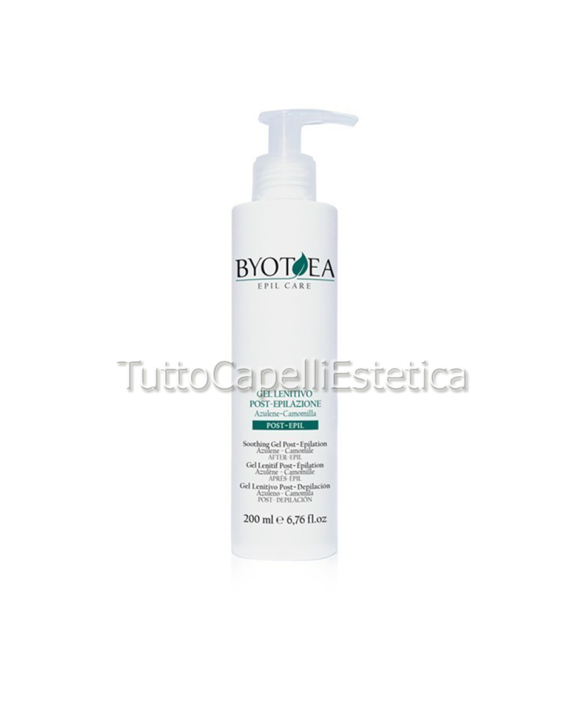 Gel Lenitivo Post- Epilazione Viso-Corpo Azulene e Camomilla 200ml - Byotea Epil Care