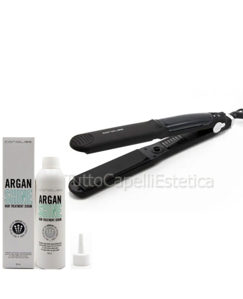 Piastra Capelli Professionale a Vapore Corioliss C-Steam- Ceramica  + Omaggio Olio di Argan