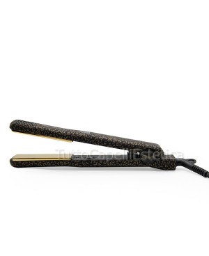 Professional Hair Straightener Gold Leopard C-Style Soft Touch Corioliss + Free Heat Protection Spray