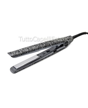 Professional Hair Straightener C1 Silver Zebra Corioliss + Free Heat Protection Spray