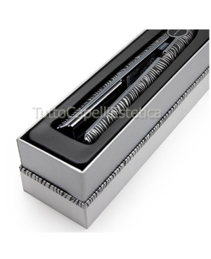 Professional Hair Straightener C1 Silver Zebra Corioliss + Free Heat Protection Spray