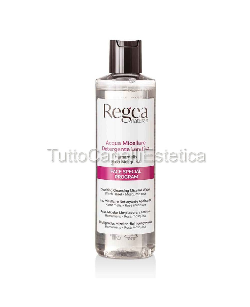 Acqua Micellare Detergente Lenitiva con Hamamelis e Rosa Mosqueta Regea Naturae 250ml