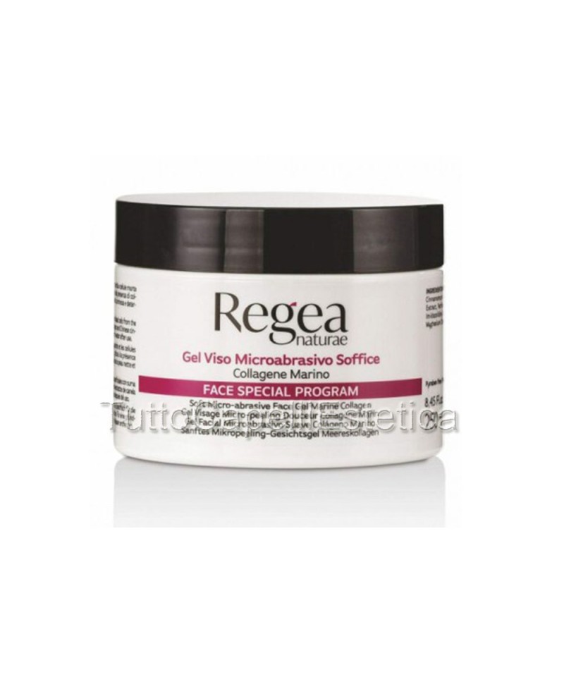 Gel Viso Microabrasivo Soffice al Collagene Marino 250ml Regea Naturae