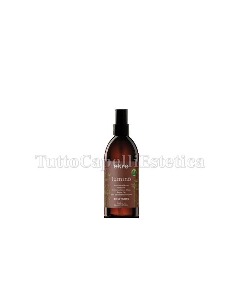 Maschera Spray Capelli Intensiva 10 in 1 con Olio di Argan 200ml Ekre luminò
