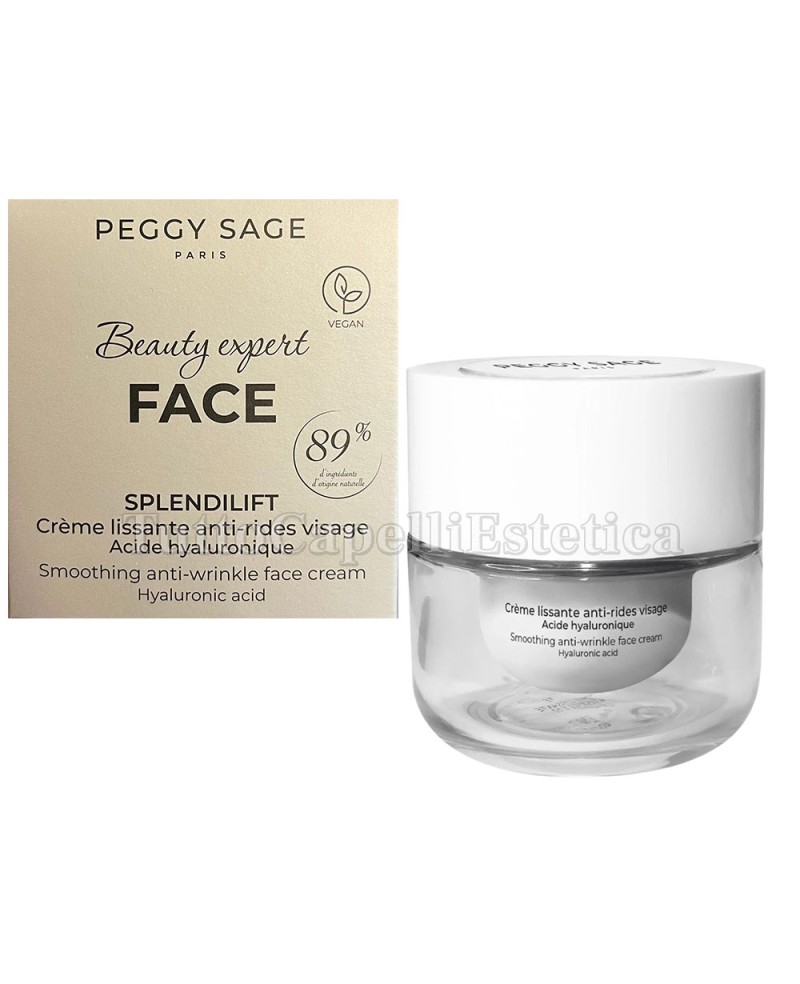 Crema Viso Lisciante Anti Rughe con Acido Ialuronico Professionale 50 ML Peggy Sage