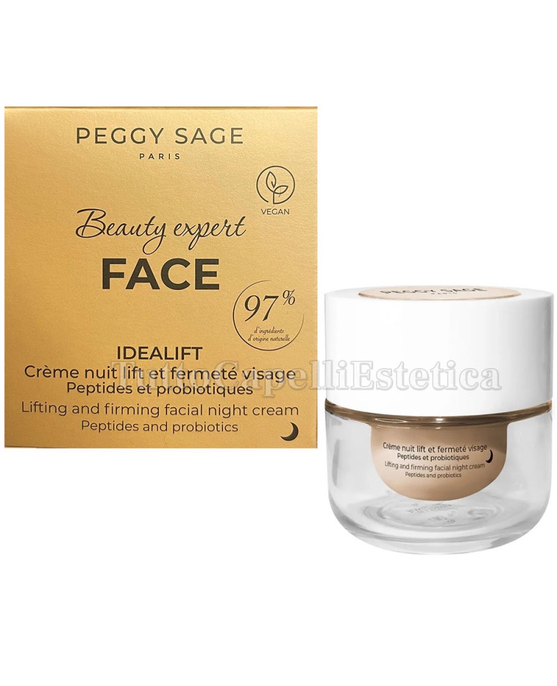 Crema Viso Notte Liftante e Rassodante con Peptidi e Probiotici Professionale 50ml Peggy Sage