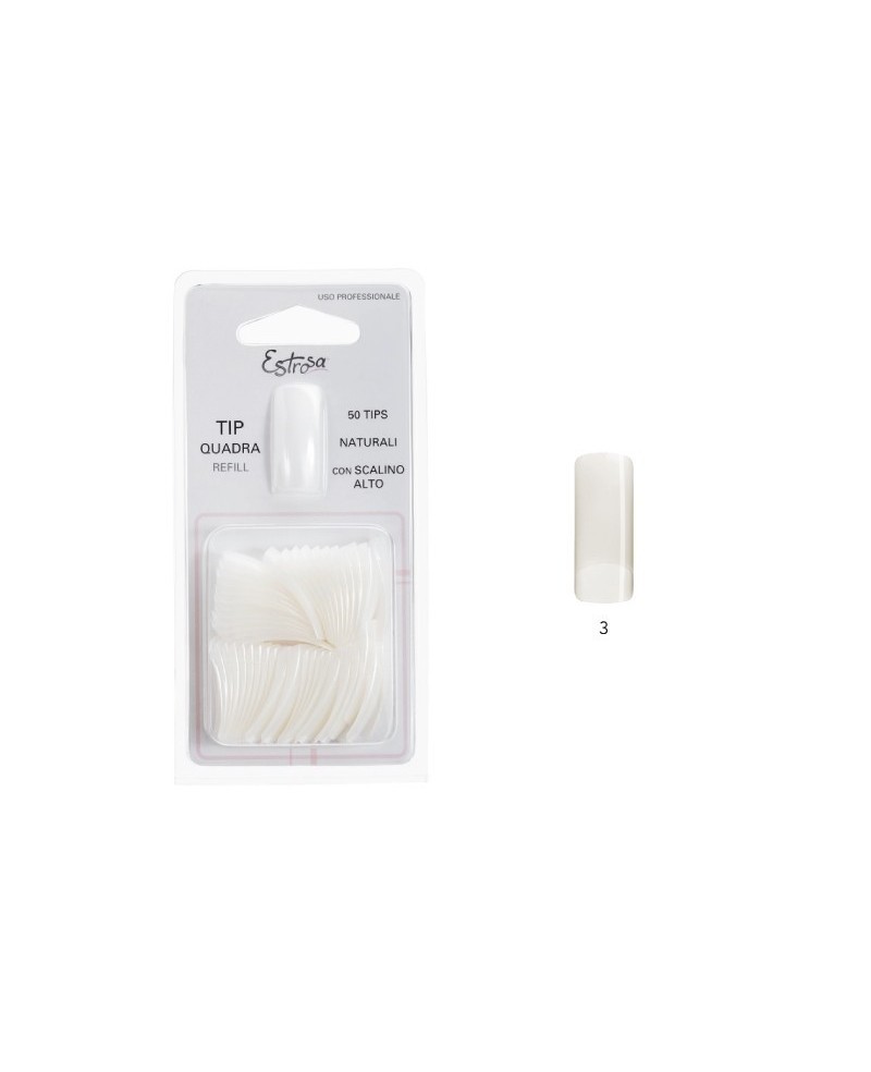 Refill Tip Naturale forma quadra n.1 Estrosa 50 pz cod.7552