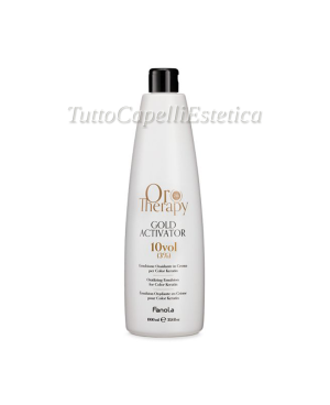 KIT 6 PEZZI Acqua Ossigenata Emulsione Ossidante Per Capelli 1000ml - Oro Therapy Fanola