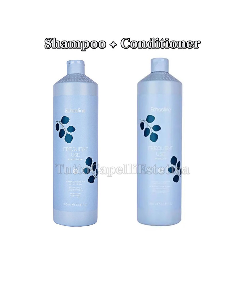 Frequent Use Shampoo and Hair Mask KIT - Frequent Use - 1000ml - Echosline