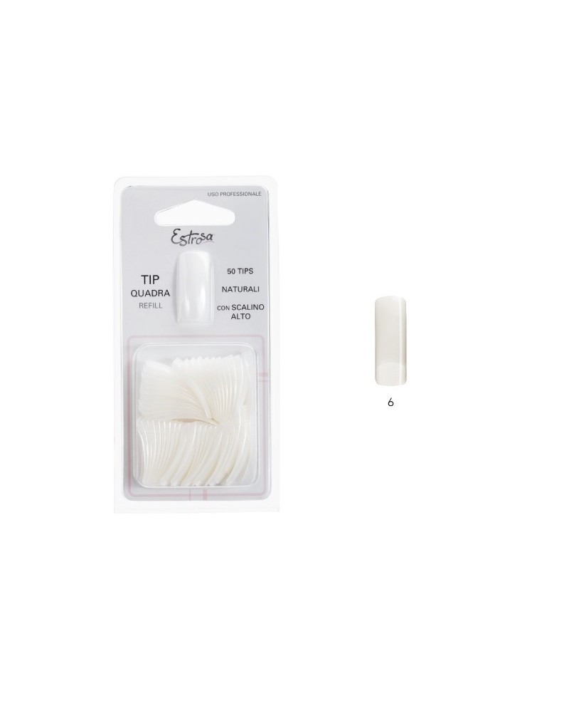 Refill Tip Naturale forma quadra n.6 Estrosa 50 pz cod.7556