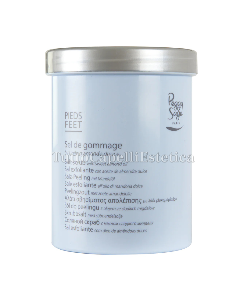 Exfoliating Salt Feet with Sweet Almond Oil 400gr Peggy Sage