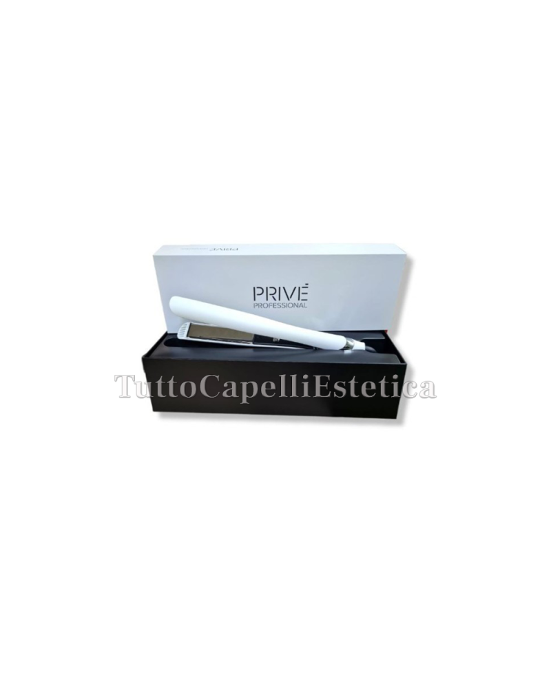 Piastra Capelli PRIVÈ Lisci -Ricci Professionale Basic Bianca Kiepe