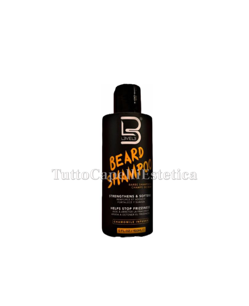Shampoo da Barba Professionale ad Uso Quotidiano 150ml Level3 LV3 - Beard