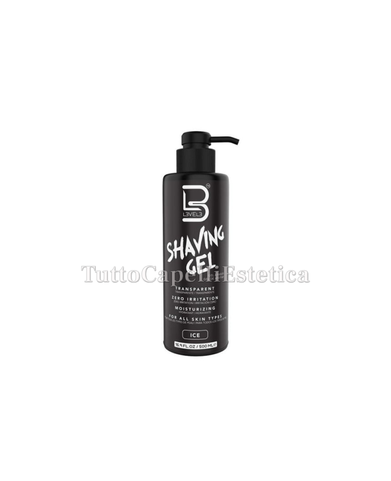 Invisible Transparent Beard Gel Shaving Gel Ice 500ml Level3 LV3