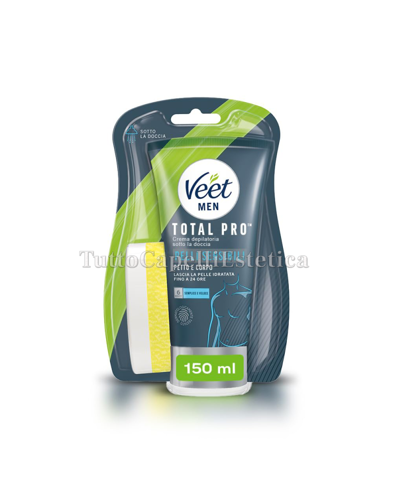 Crema Depilatoria Corpo Sotto La Doccia per Pelli Sensibili 150ml VEET MEN